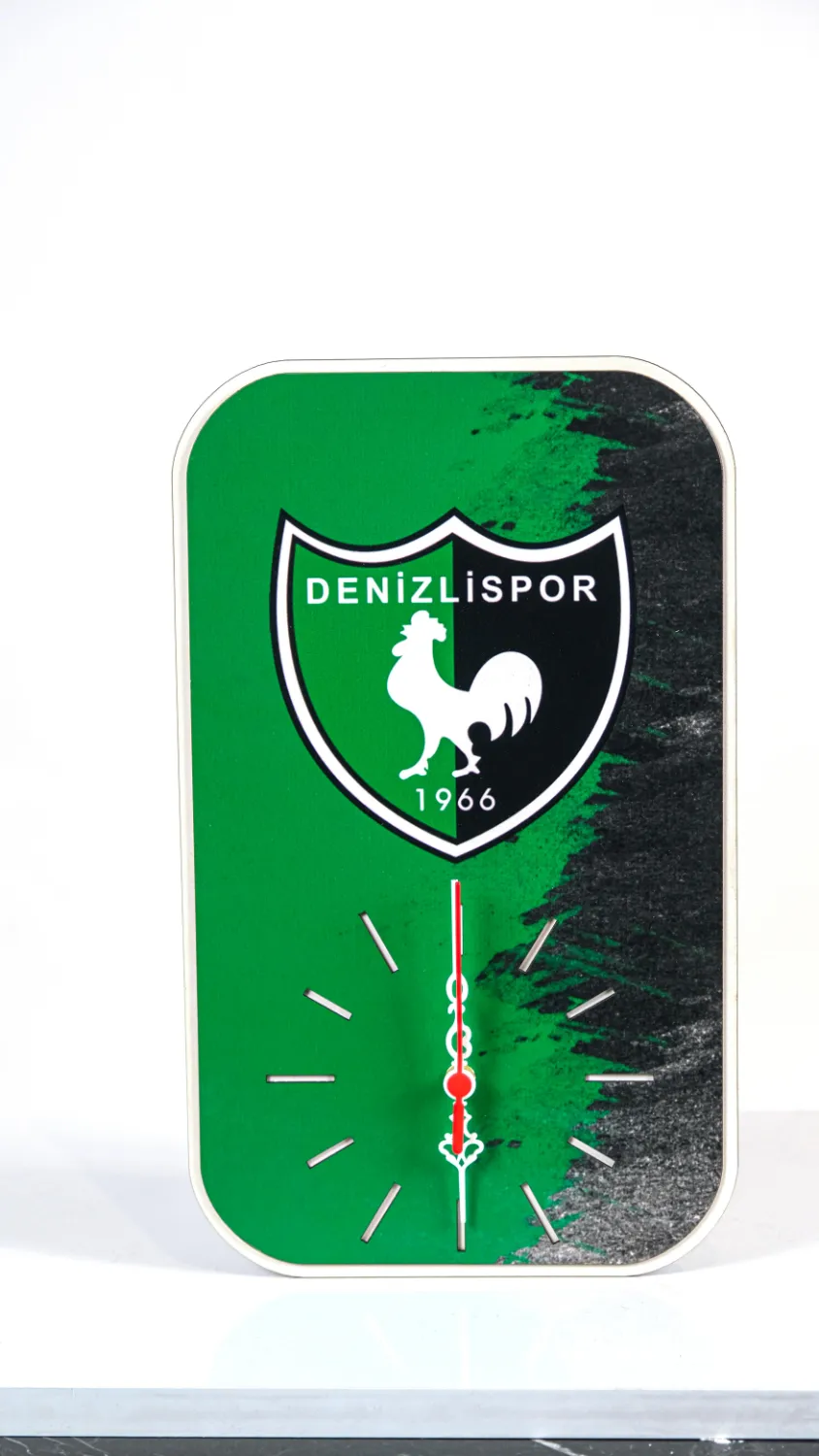 Duvar saati Siyah Yeşil Gravity Denizlispor