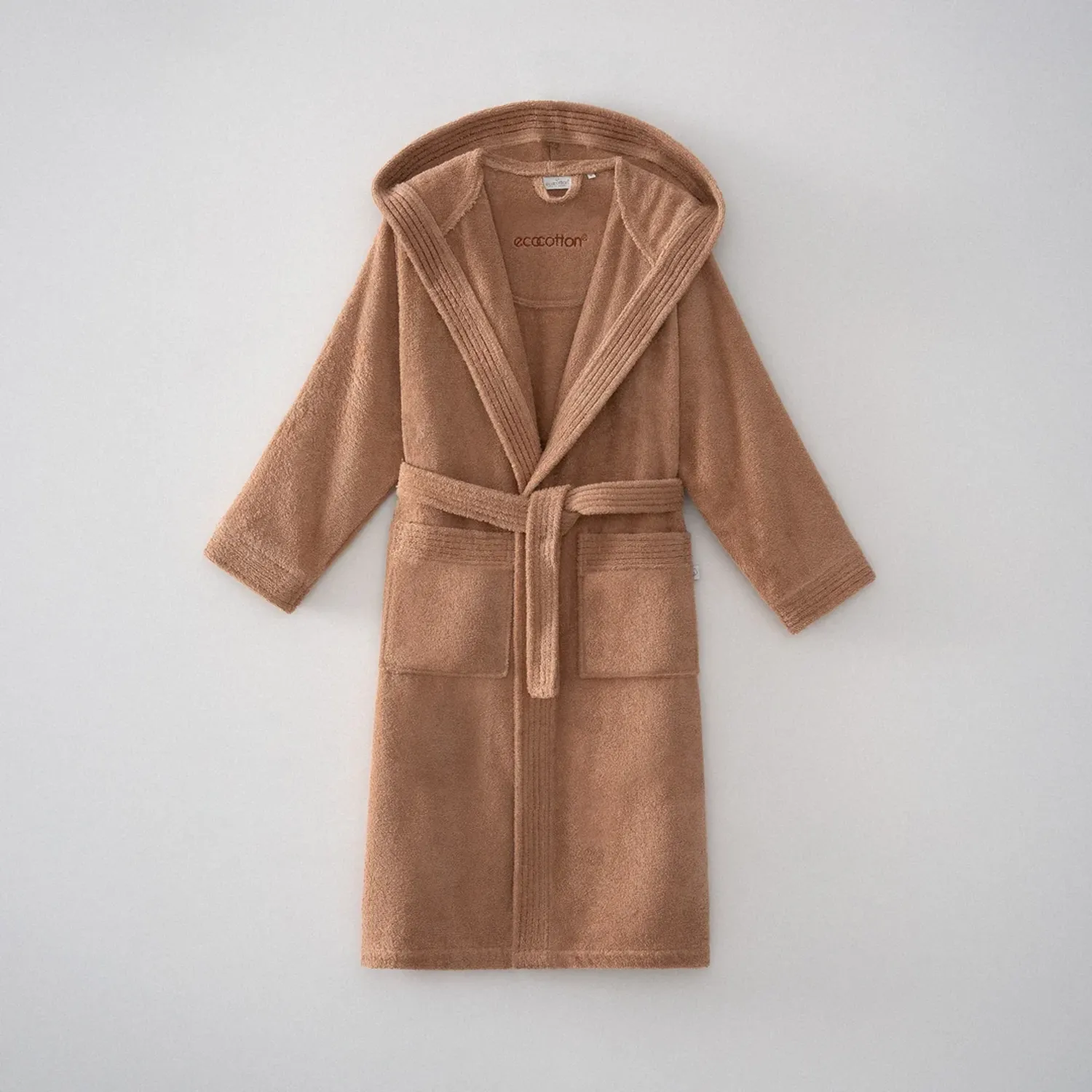 Ecosoft Yeni Kadın Bornoz Organik Pamuk Terra