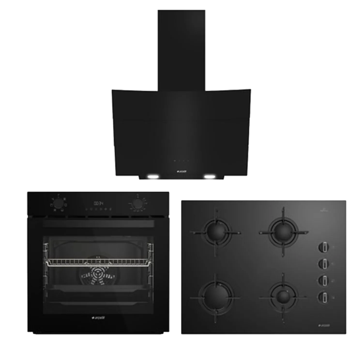 Arçelik Siyah Dijital Ekonomik Ankastre Set