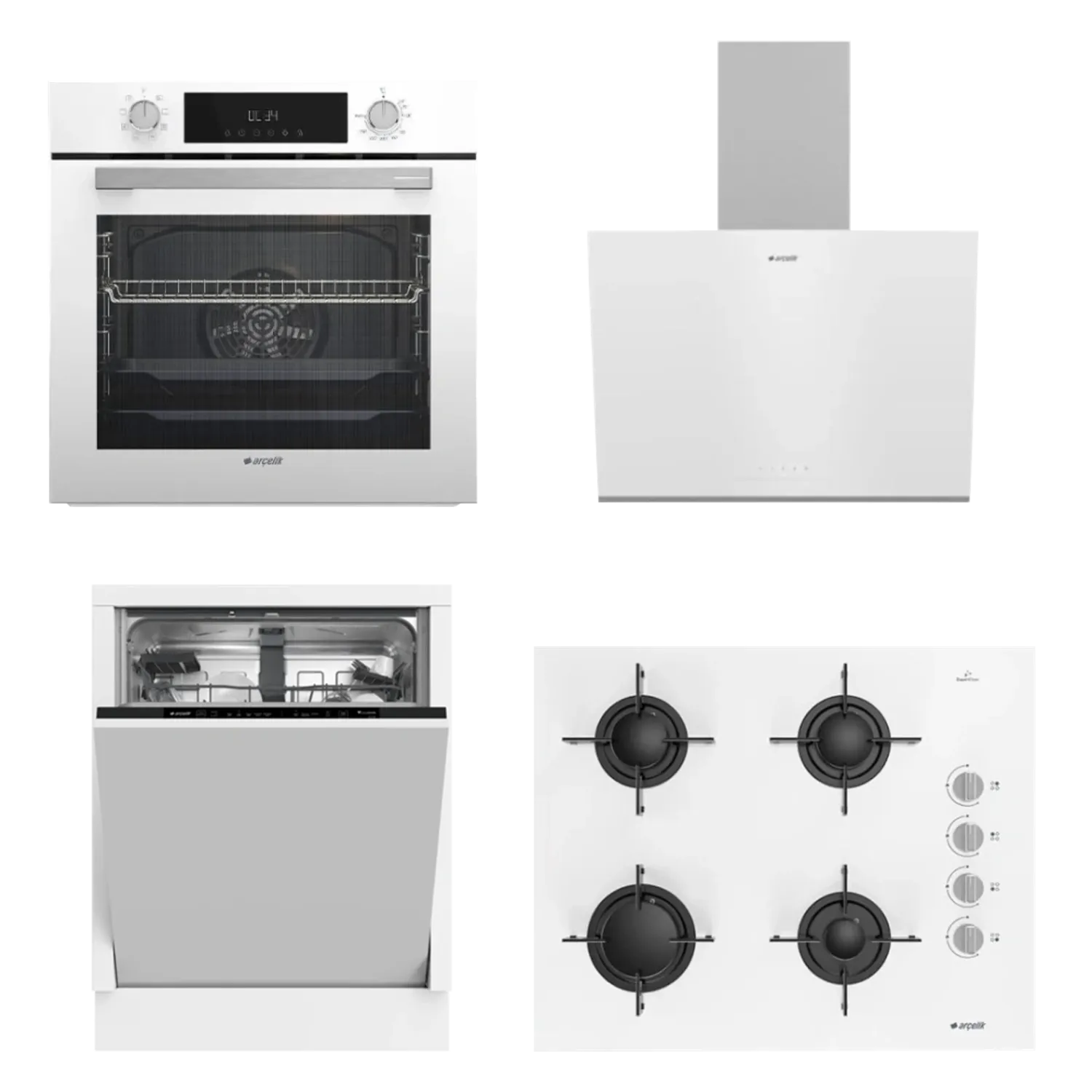 Arçelik Tam Ankastre Bulaşık Makineli Set