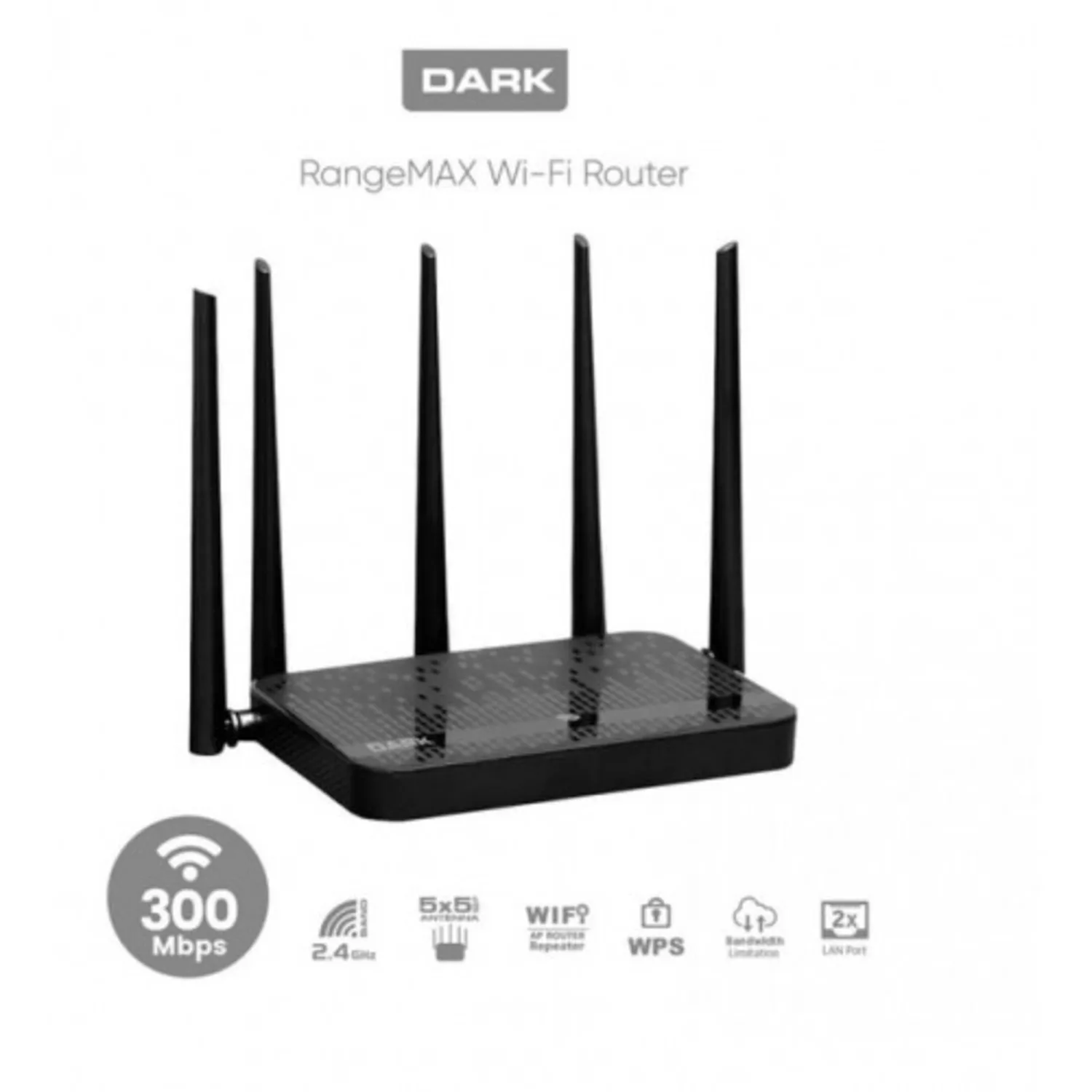 Dark Rangemax DK-NT-WRT307 300 Mbps Router ACCESS POINT -