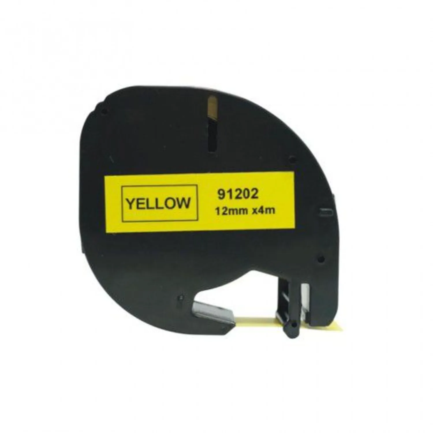 DYMO LT LetraTag Sari Etikt Siyah Plastik 91202 12mmx4M - 17280