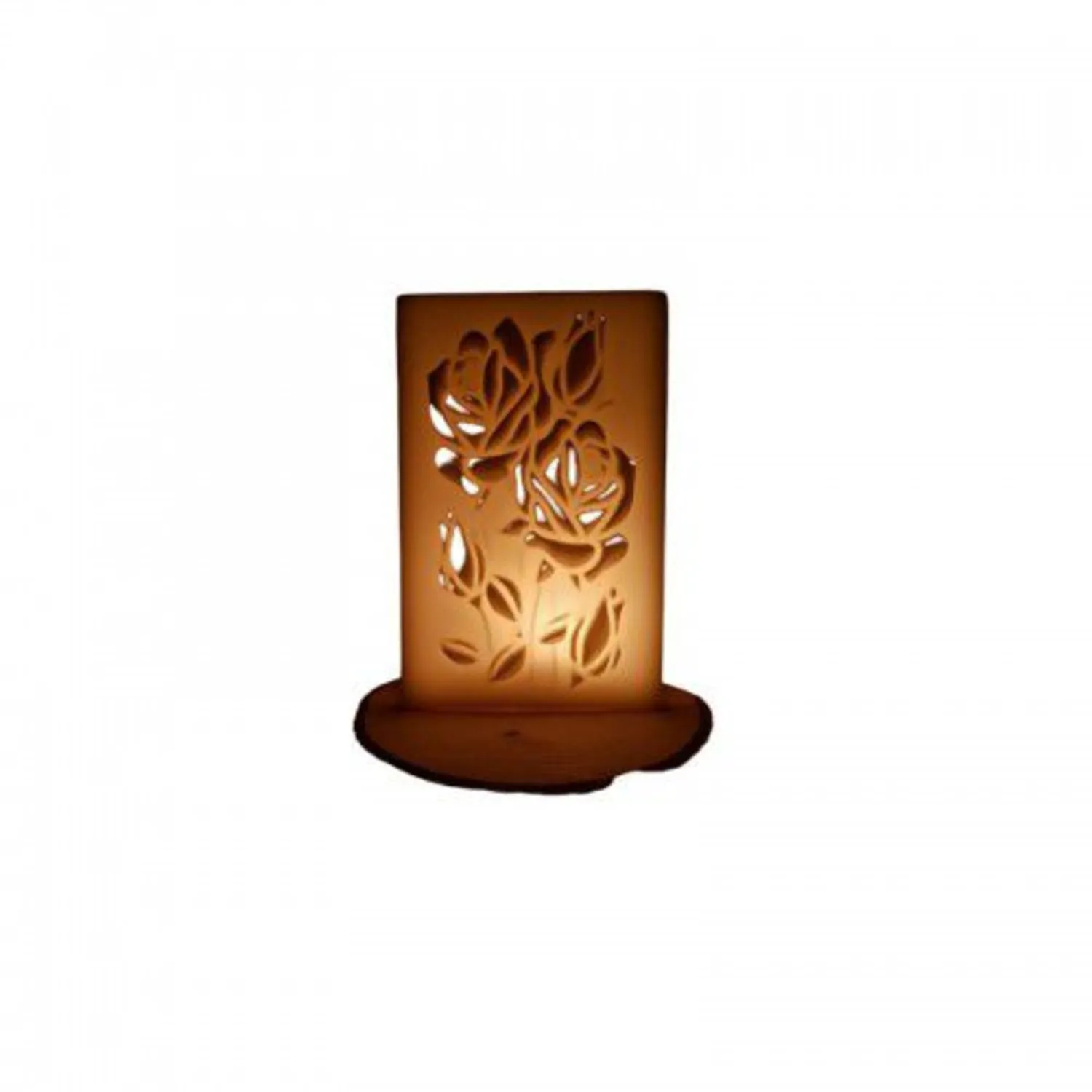 GÜL DESENLİ İÇİ BOŞ MUM 13 cm x 14 cm x 22 cm - A1079