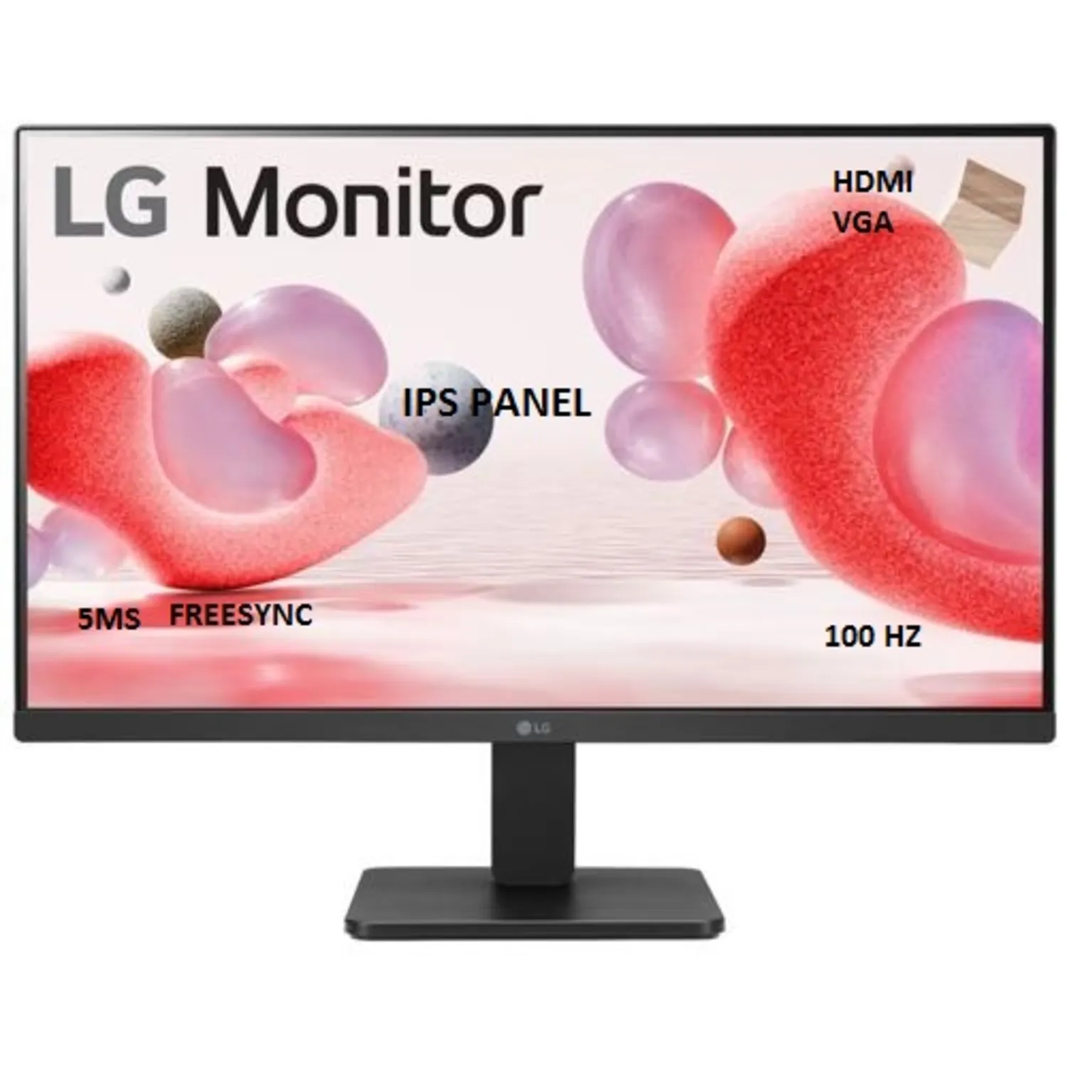 LG 23.8&quot; 24MR400-B IPS Monitör 5ms 100HZ Siyah HDMI VGA FREESYNC VESA