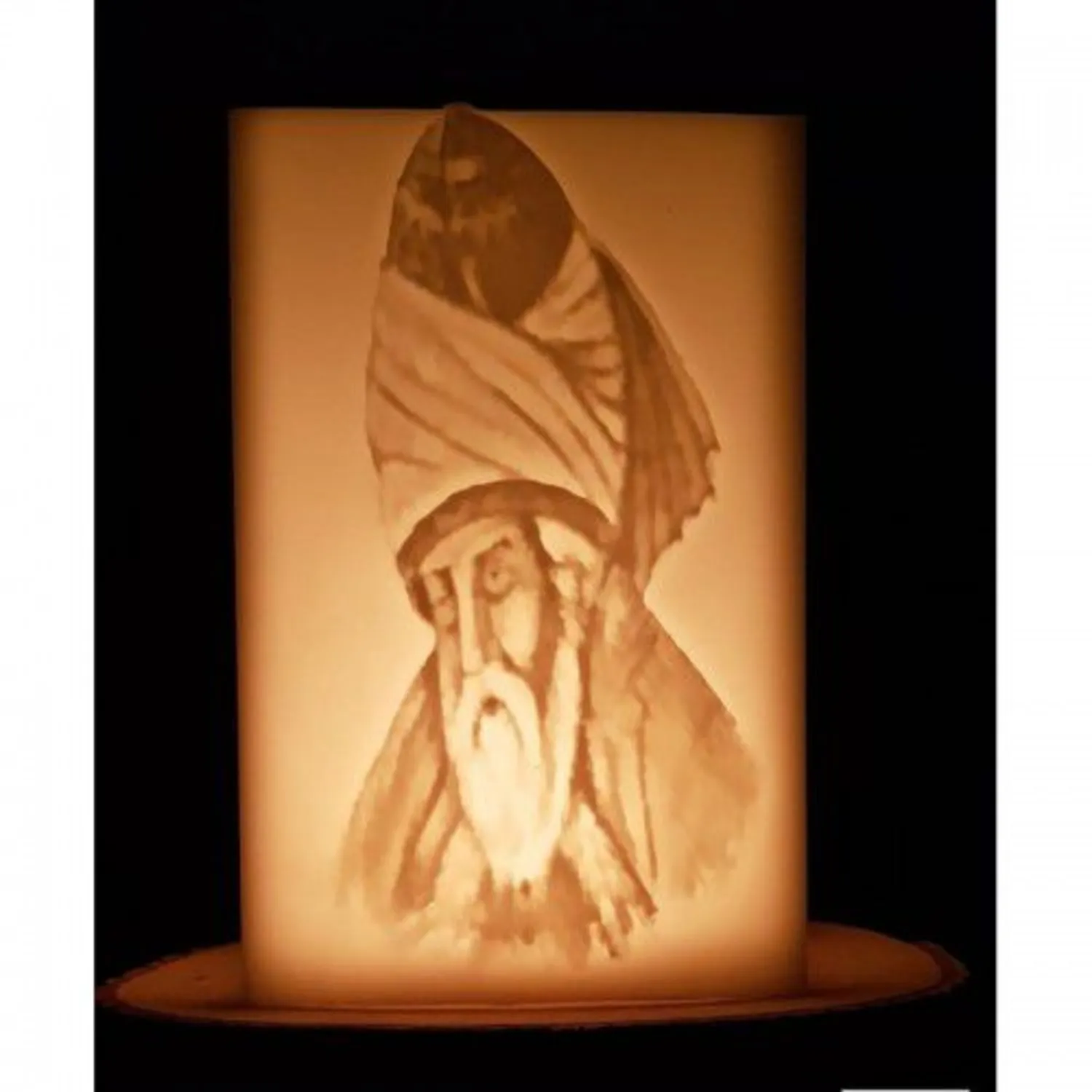 MEVLANA FİGÜRLÜ İÇİ BOŞ MUM 17.5 cm x 19 cm x 30 cm - A1077
