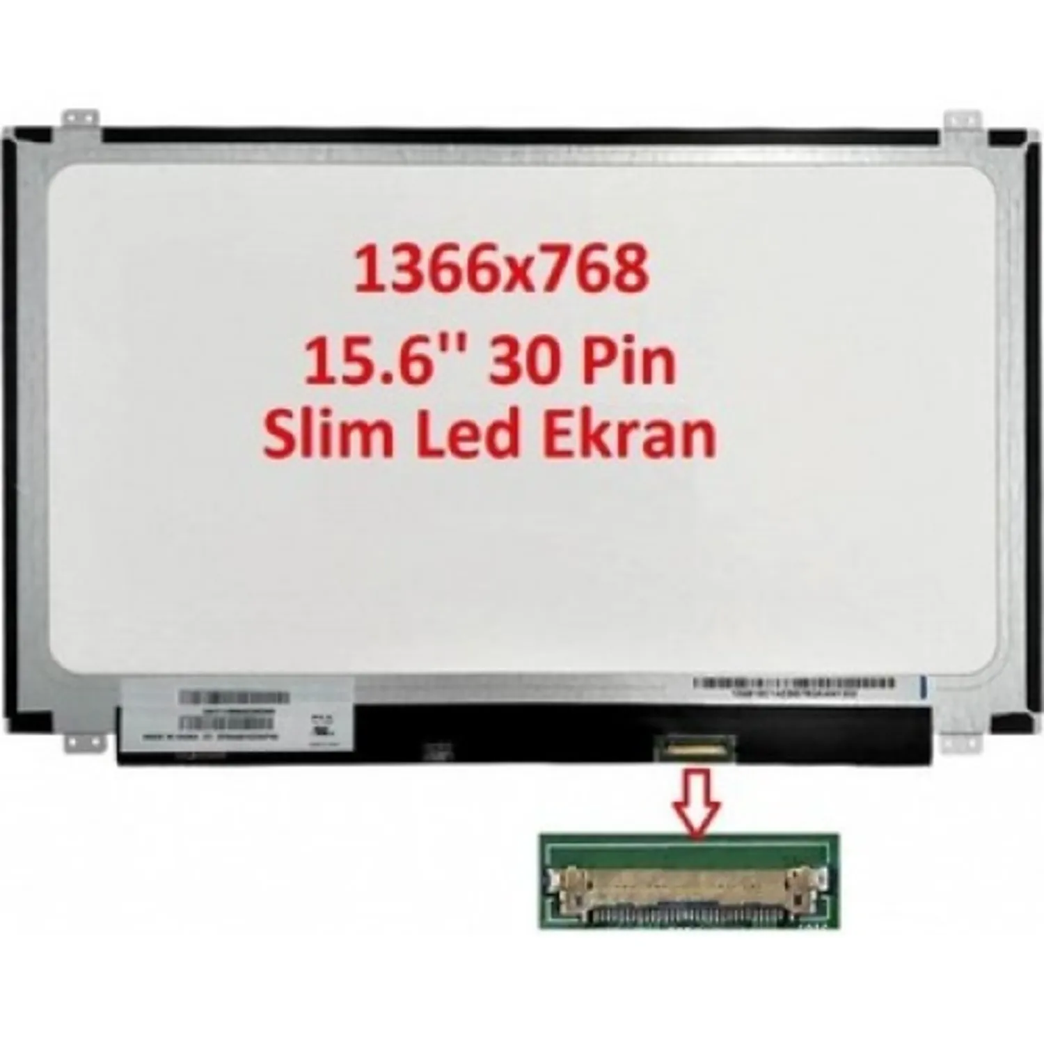 NT156WHM-N42 V8.3 Notebook Lcd Ekran -