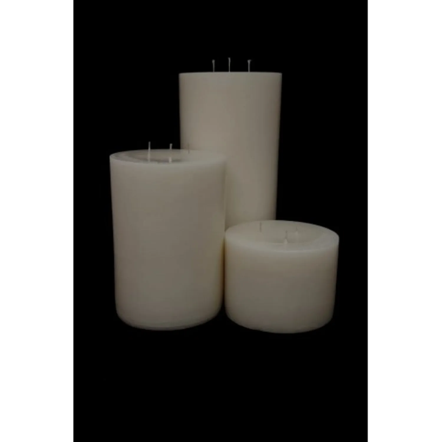 SİLİNDİR SET MUM 10X20X30CM 3 FİTİLLİ ÇAP 15CM -
