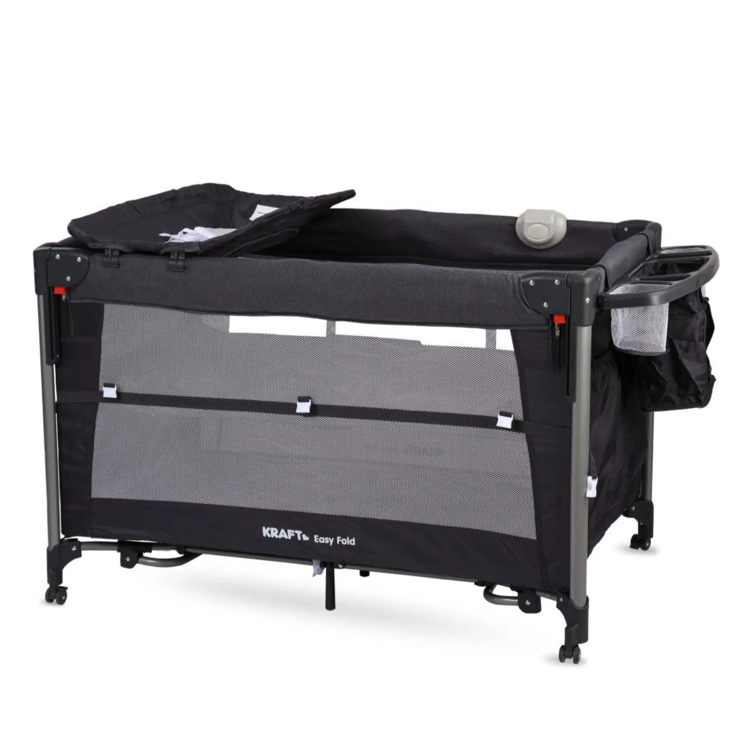 Easy Fold Anne Yanı Oyun Parkı 70x110 cm Koyu Gri