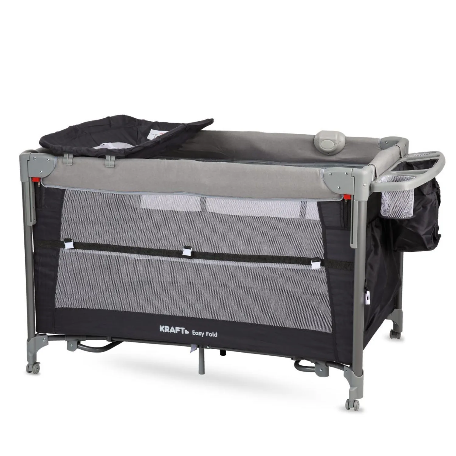 Easy Fold Anne Yanı Oyun Parkı 70x110 cm Açık Gri