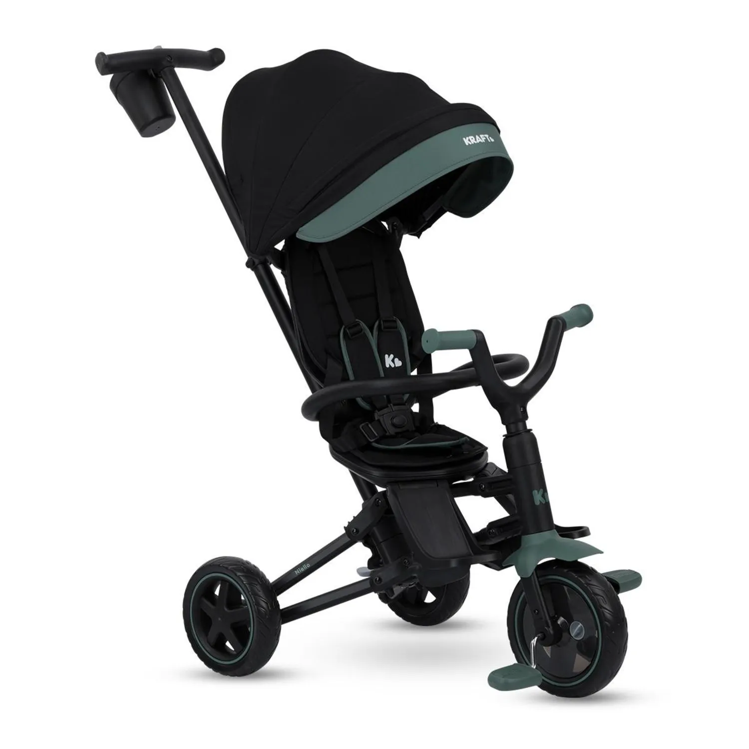 Kraft Nova Niello QPlay 6 in 1 Katlanır Bisiklet Yeşil