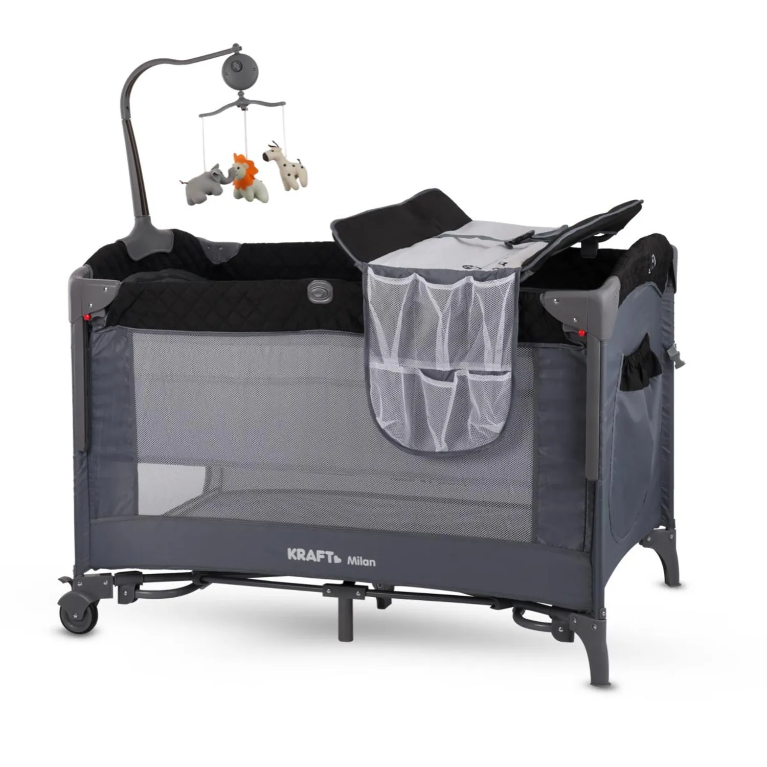 Milan Anne Yanı Oyun Parkı 70x110 cm Siyah