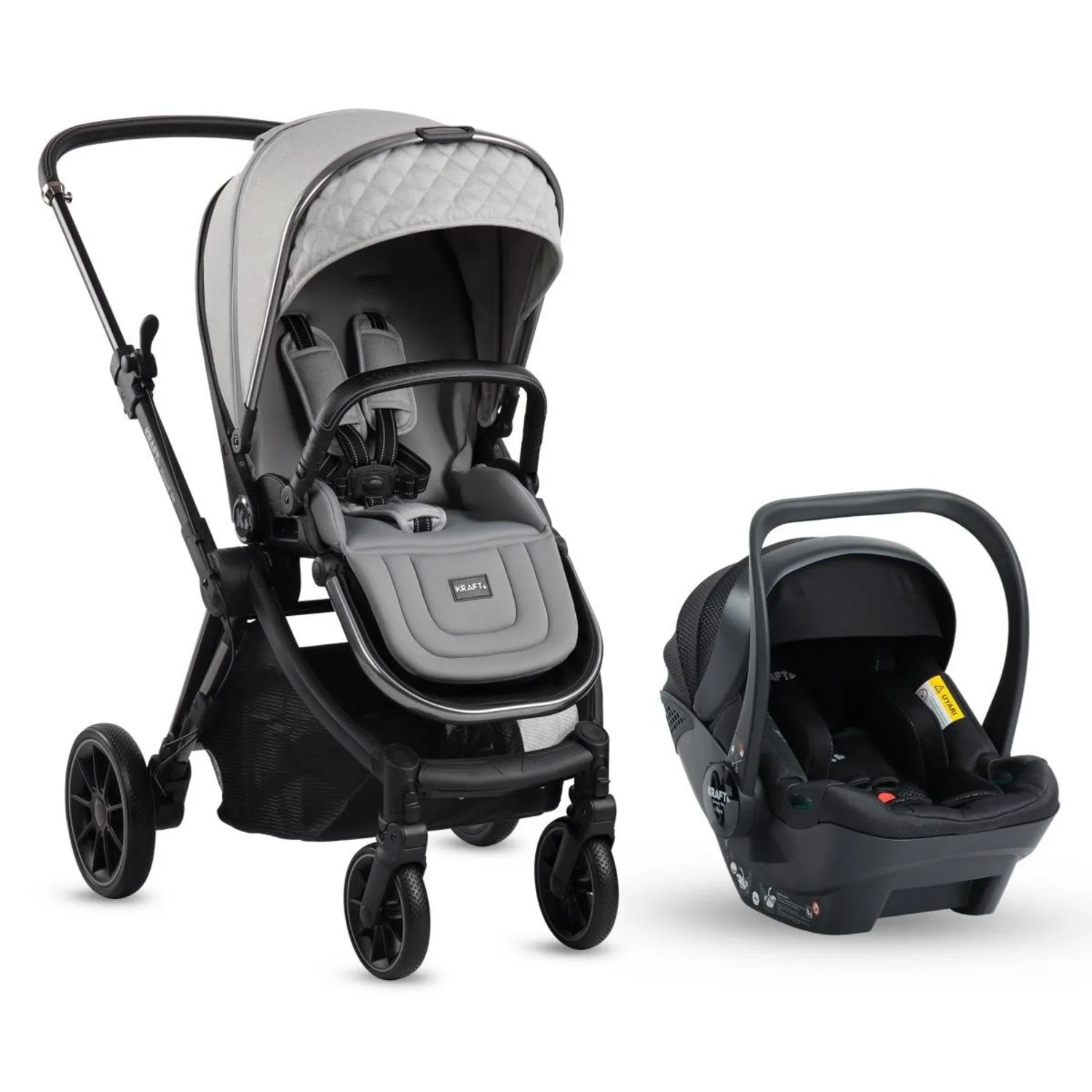 Napoli PR Travel Sistem Bebek Arabası Açık Gri