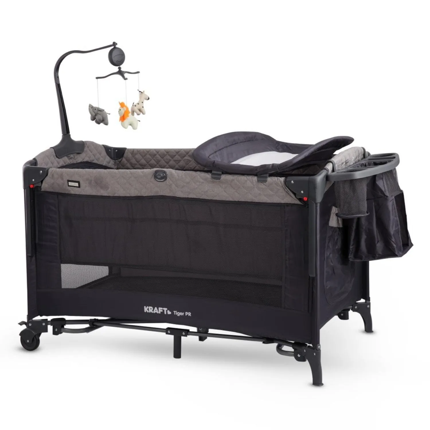 Tiger PR Anne Yanı Oyun Parkı 70x120 cm Açık Gri