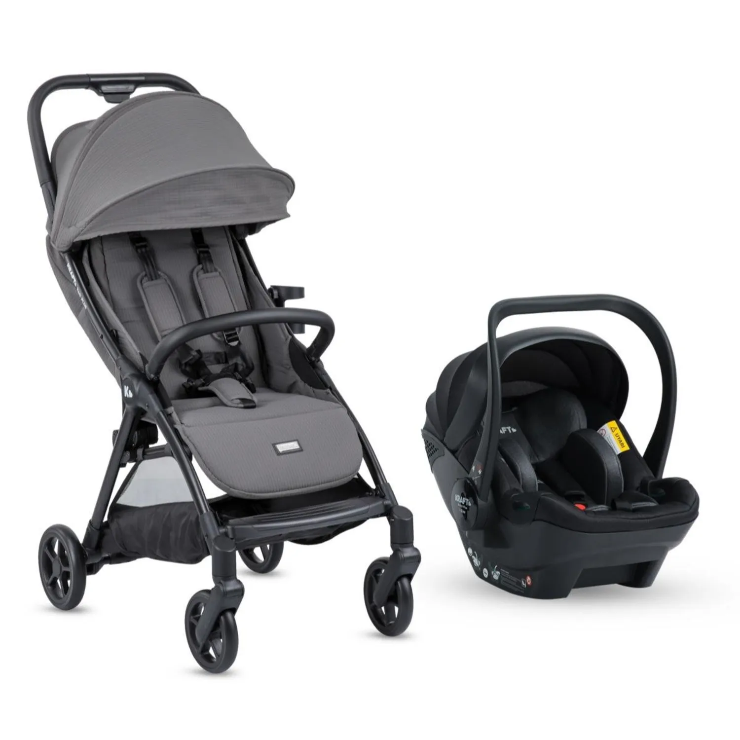 York Plus Travel Sistem Bebek Arabası Gri