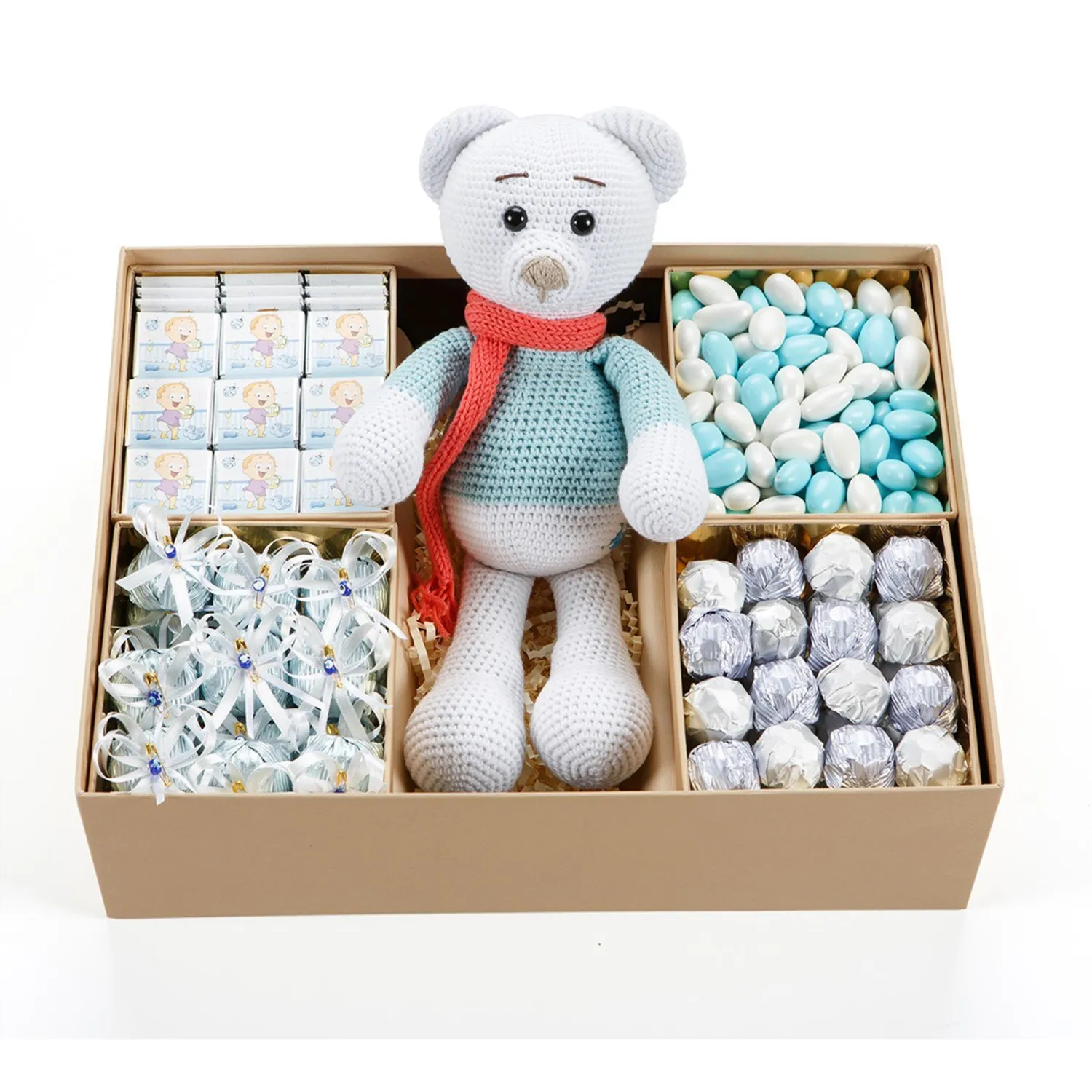 İsme Özel Erkek Bebek Çikolata Seti