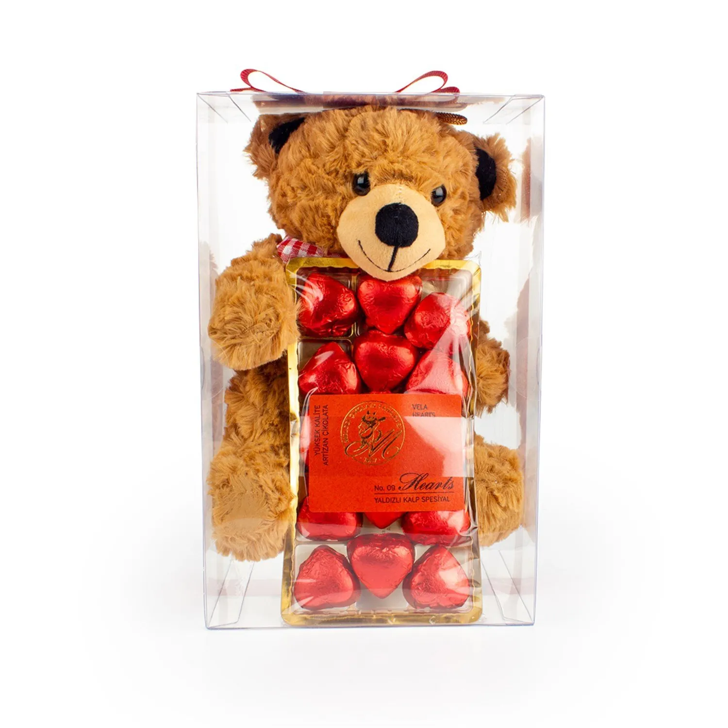 Sevimli Ayıcık Vela Hearts  Hediye Çikolata 150g