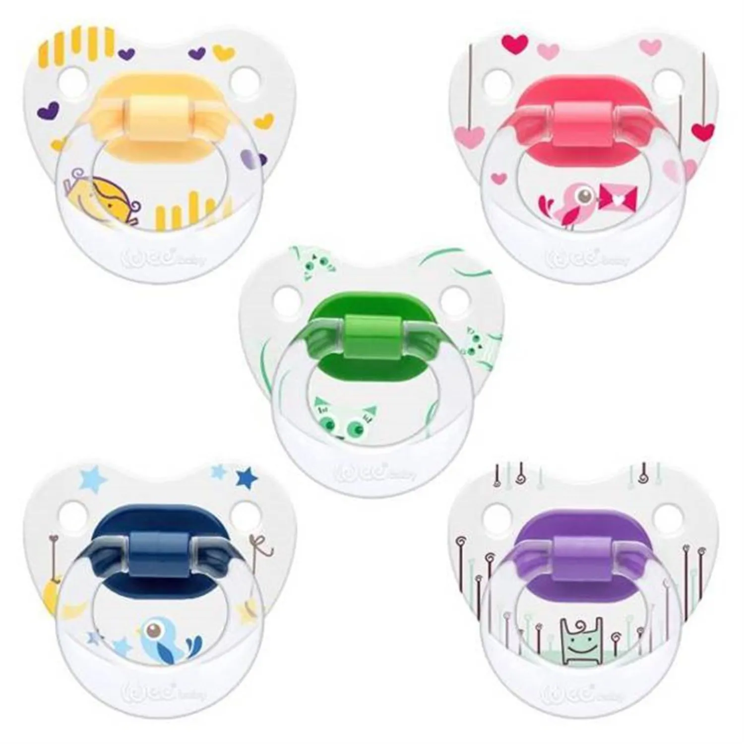 Wee Baby Desenli Damaklı Emzik No:1