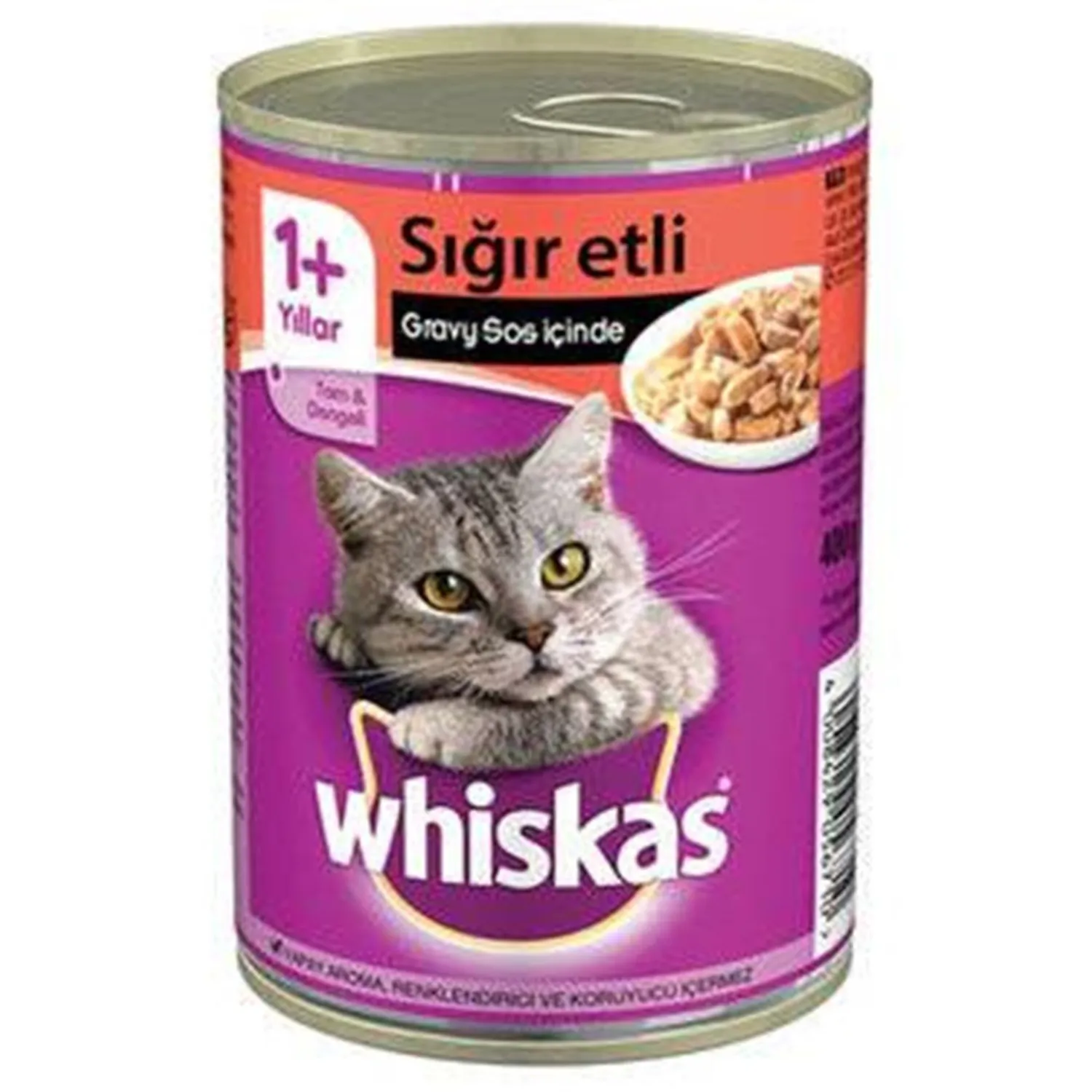 Whiskas Biftek Konserve Erişkin Maması 400 gr