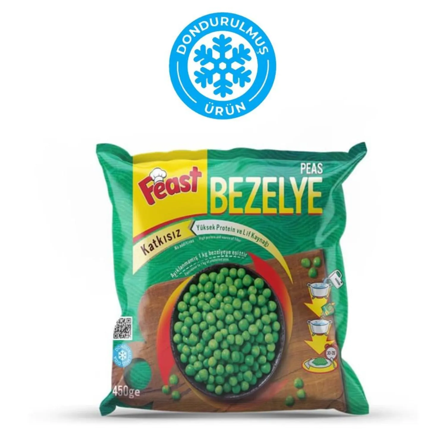 Feast Dondurulmuş Bezelye 450 gr