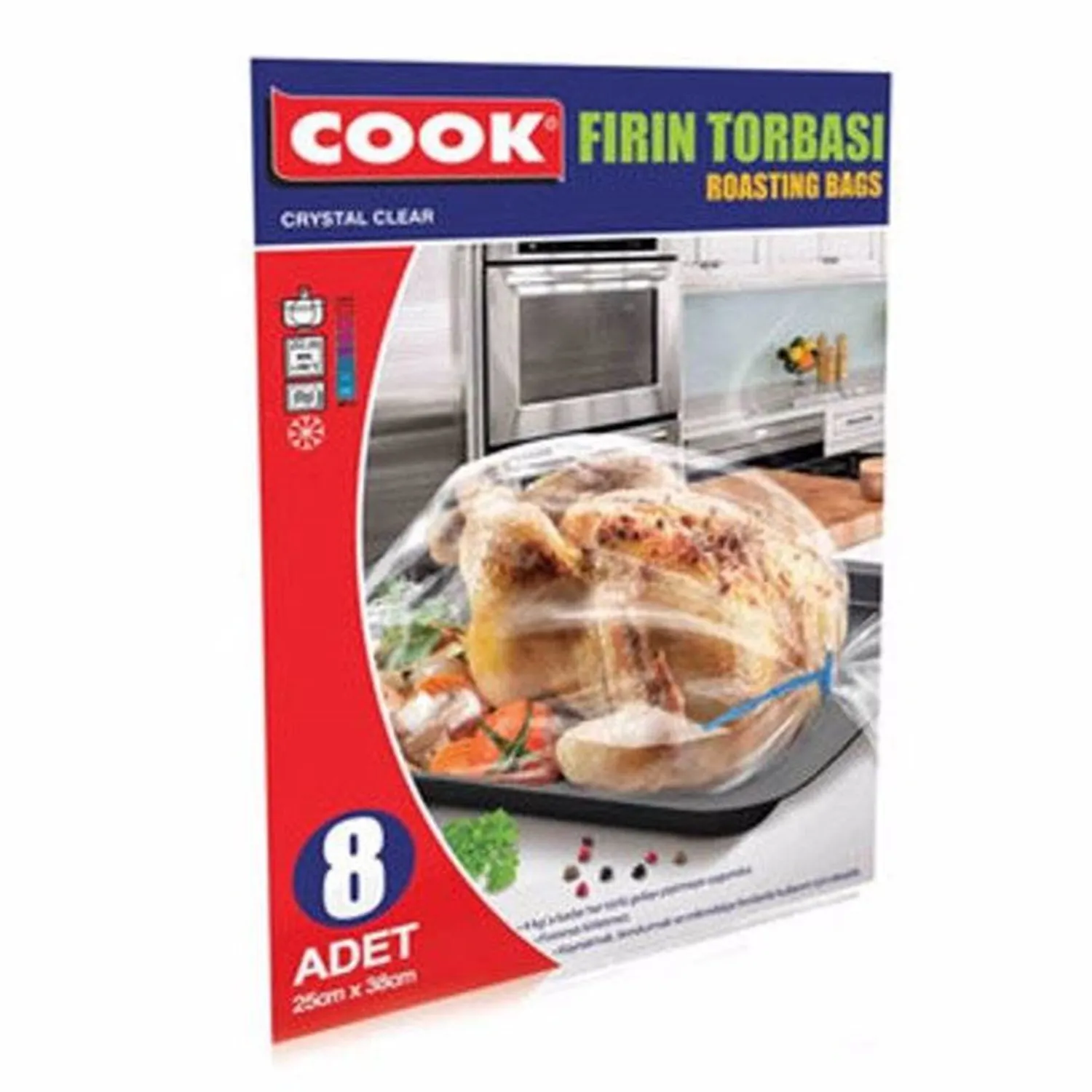 Cook Yanmaz Fırın Torbası 8'li