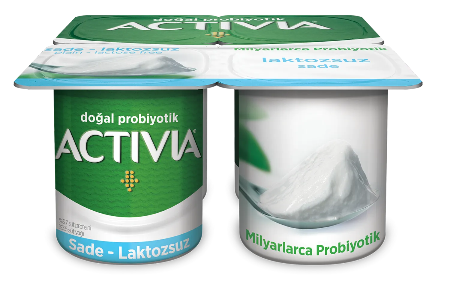 Danone Activia Probiyotik Laktozsuz Sade Yoğurt 4x100 gr
