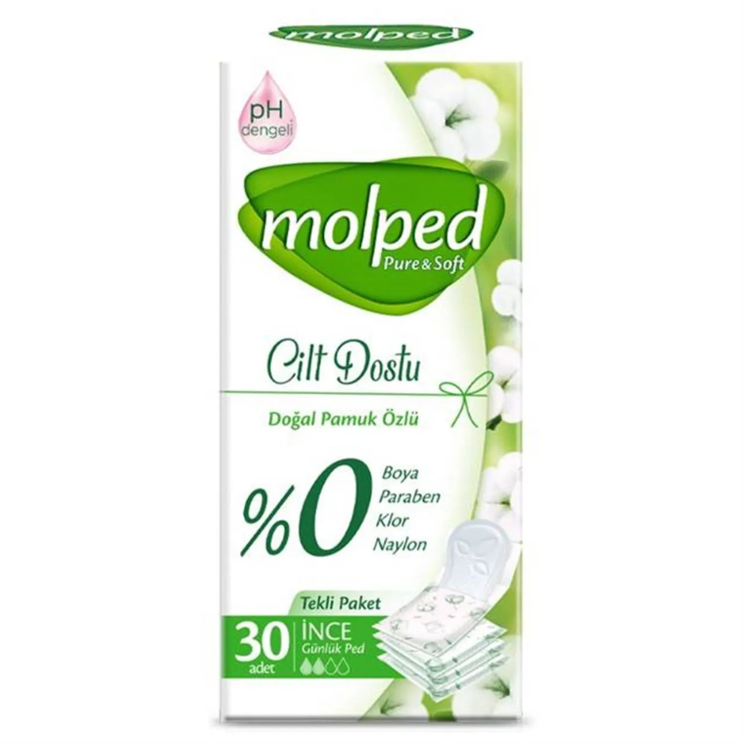 Molped Günlük Püre&Soft Eko İnce Sw 30'lu