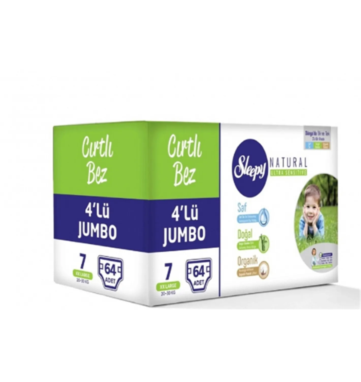 Sleepy Bio Natural 4Lü Jumbo Xl 64Lü