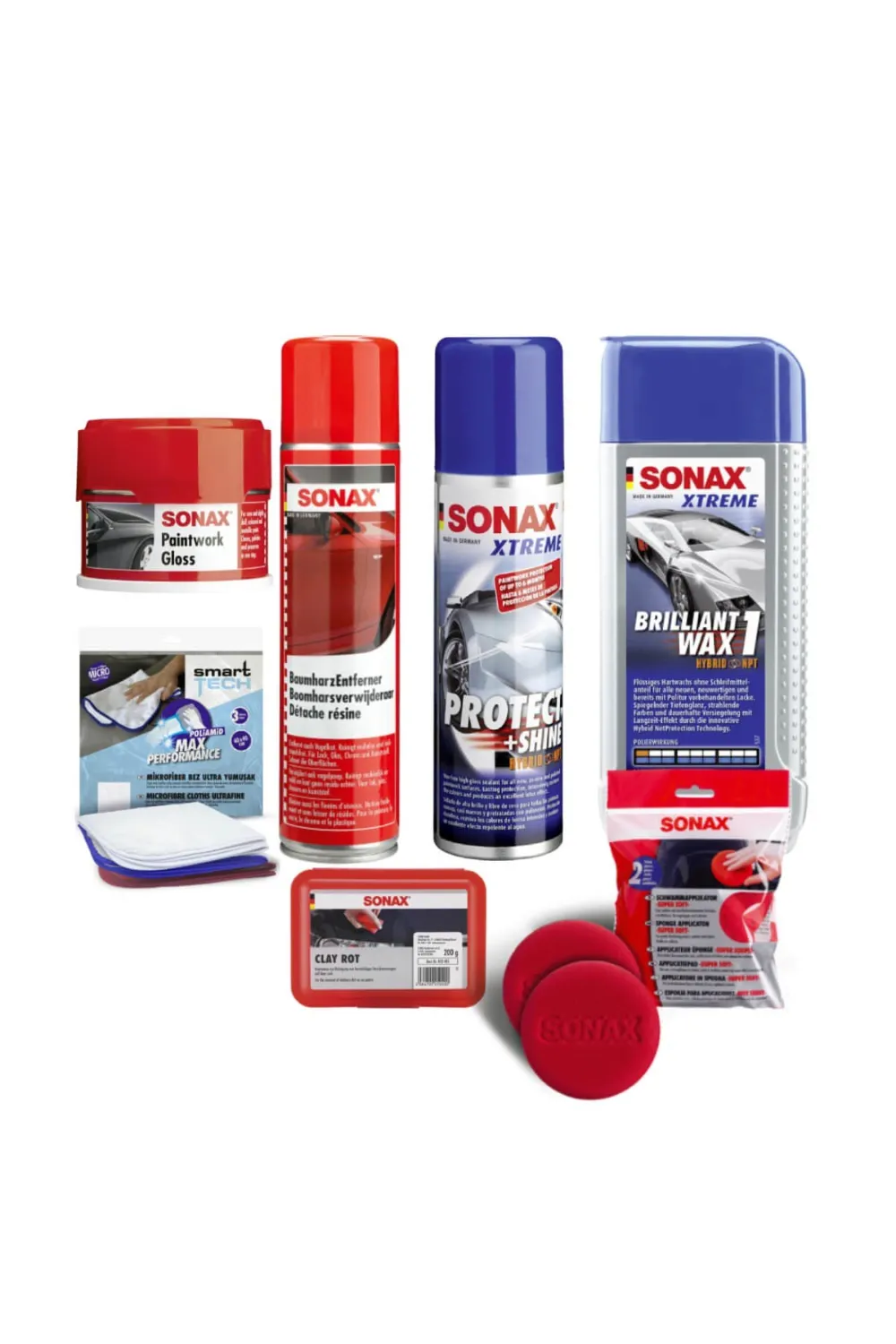 Sonax Çizik Giderme, Parlatma ve Koruma Seti