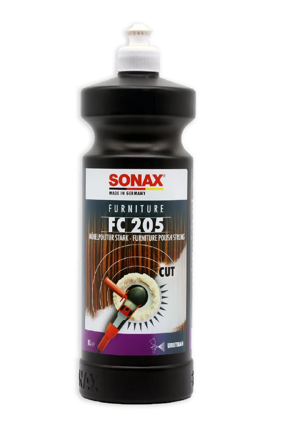 Sonax Mobilya Güçlü Çizik Giderici ve Parlatıcı Pasta FC205 1 LT