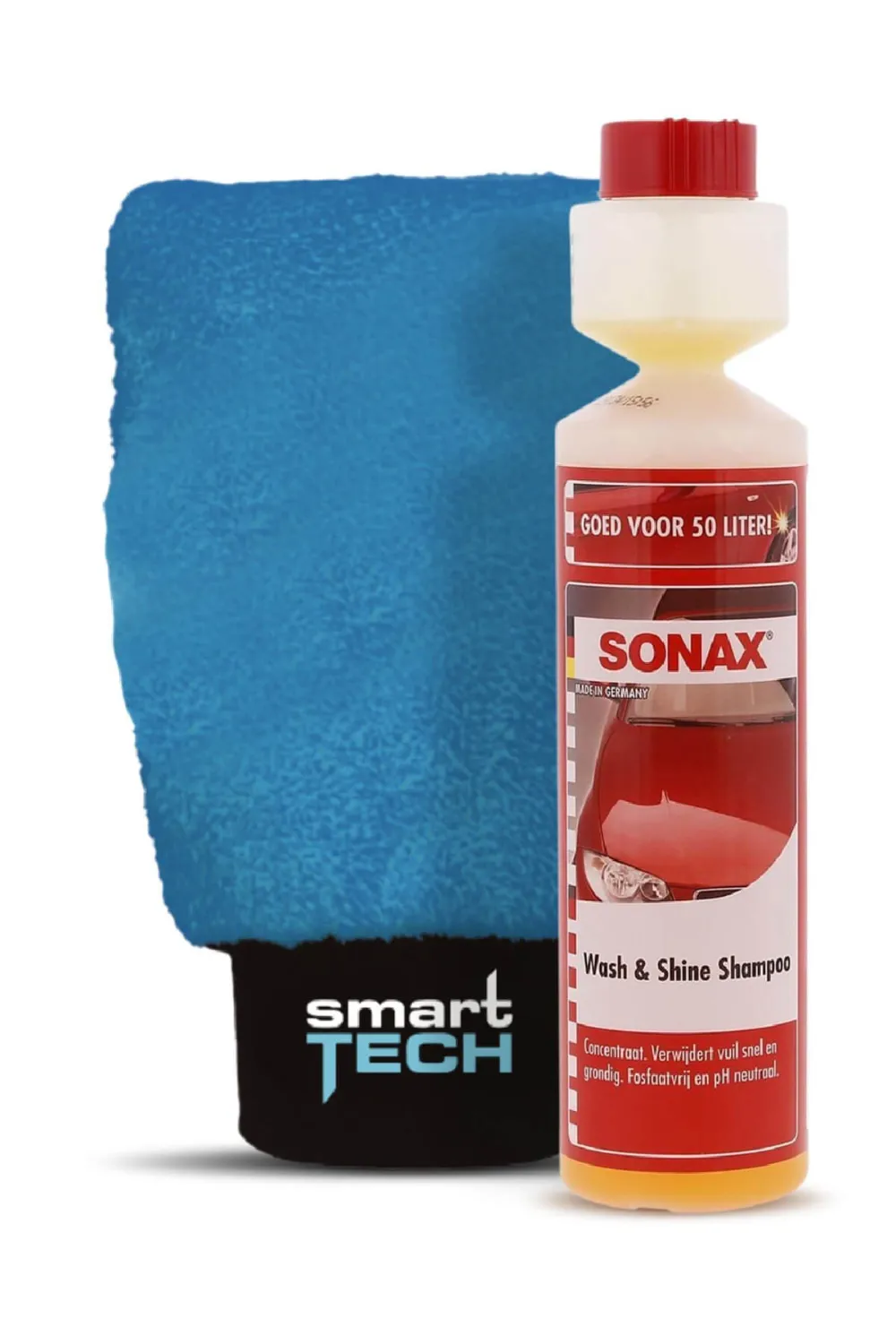 Sonax Konsantre Şampuan 250 ml & SmartTech Mikrofiber Eldiven