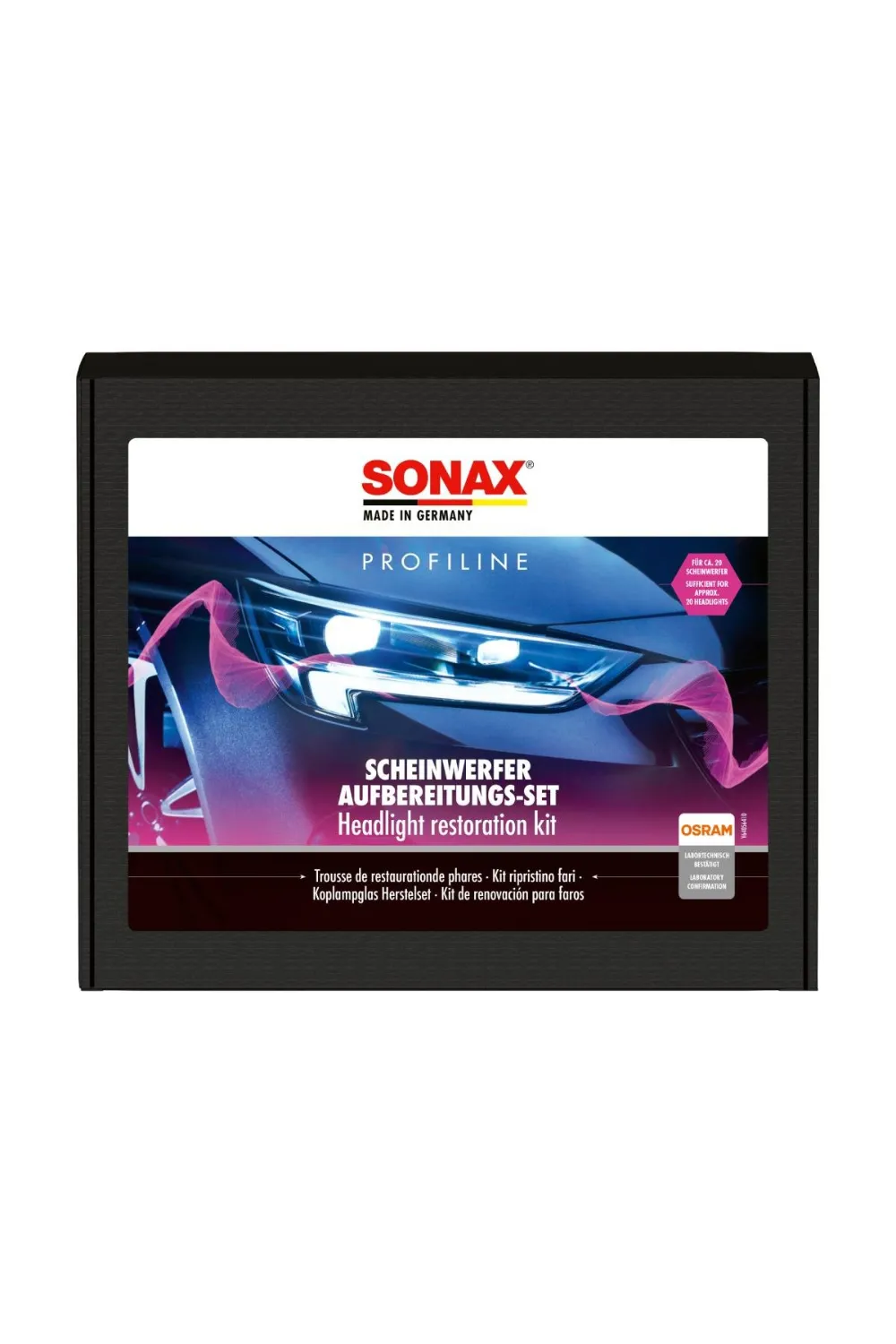 Sonax Profesyonel Far Restorasyon Seti