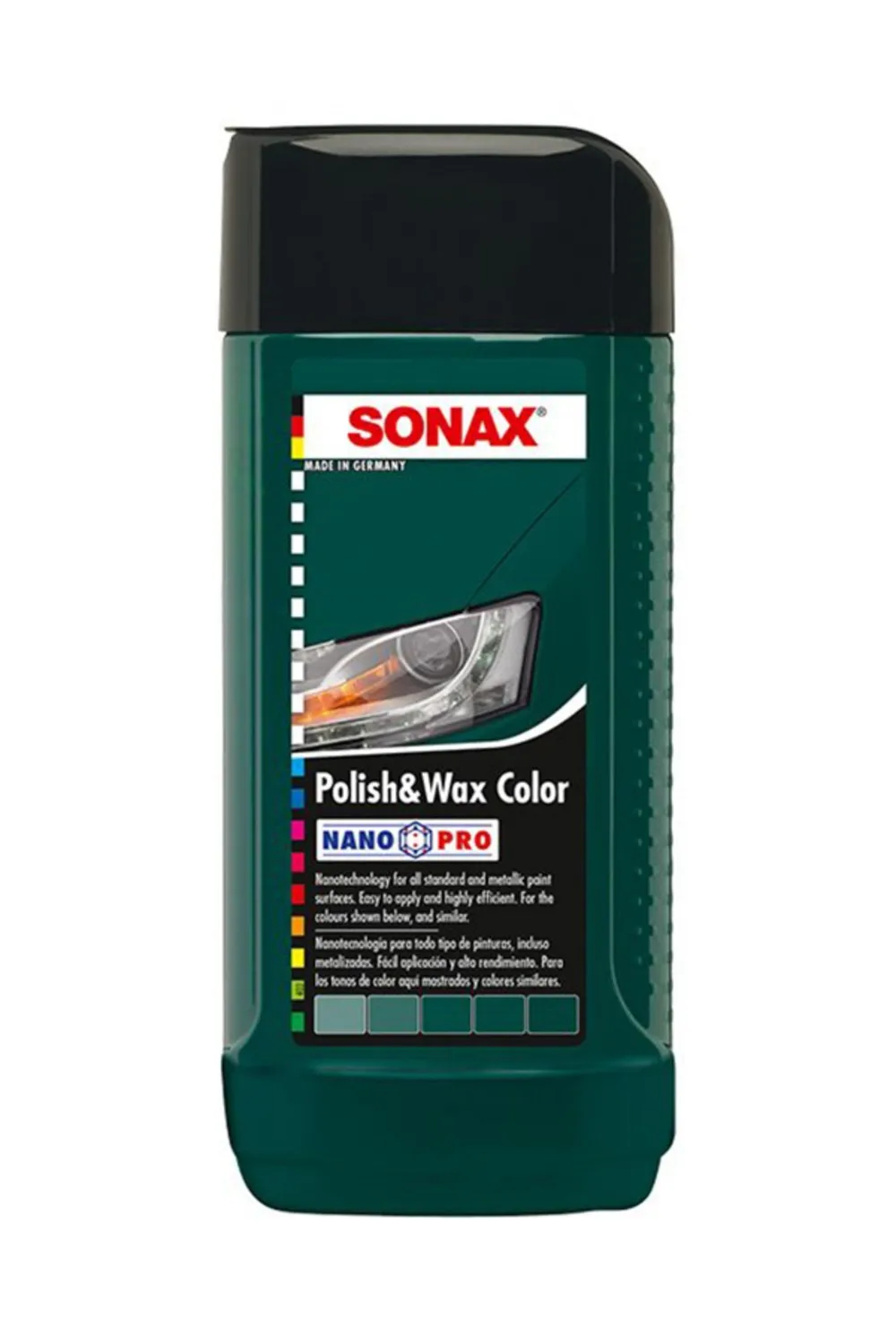 Sonax Renkli Nano Parlatıcı ve Koruyucu Cila Yeşil 250 ml