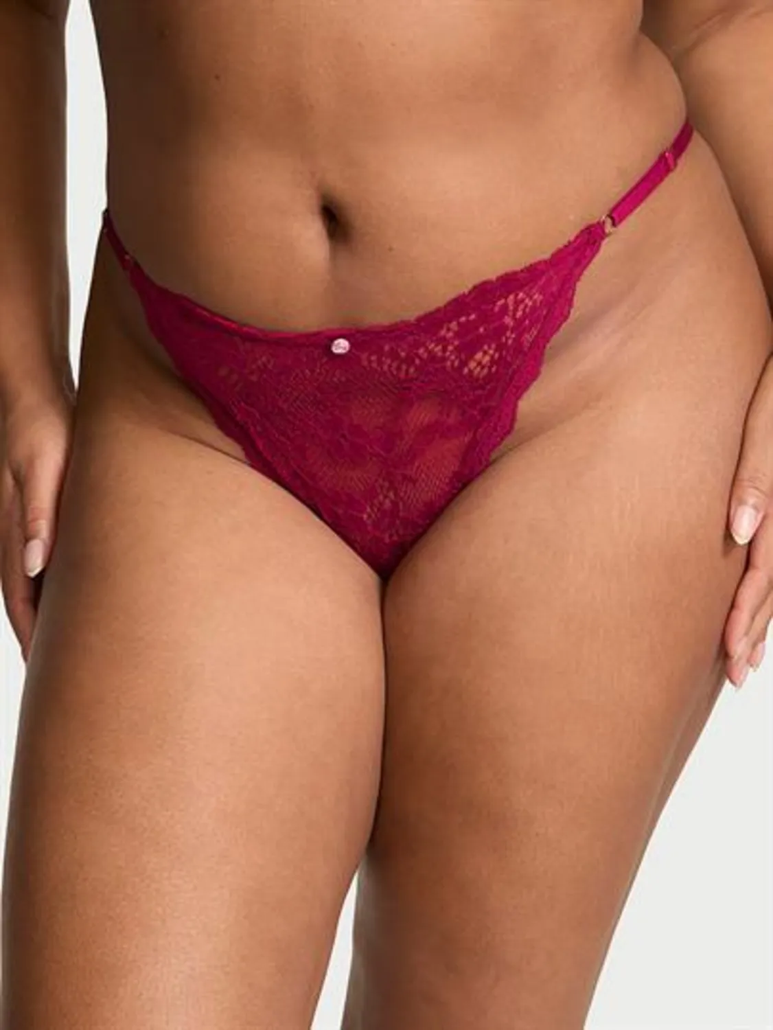 Dantelli Ayarlanabilir Askılı Bikini Külot