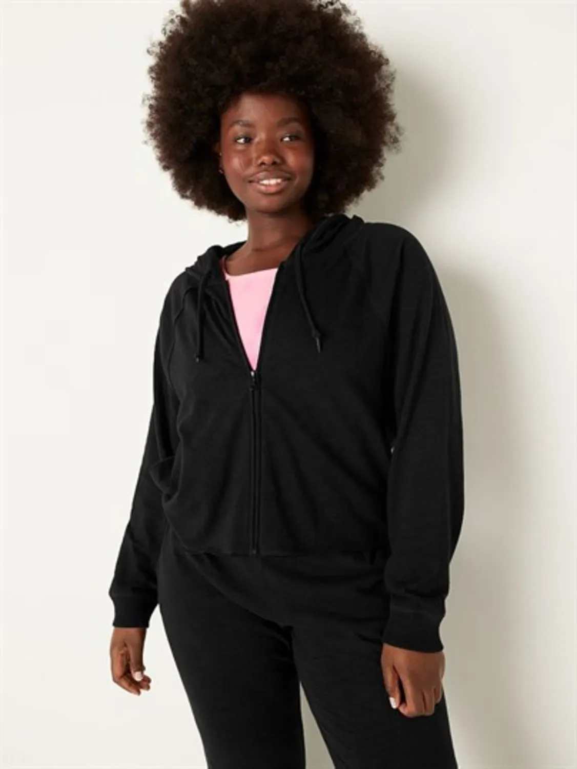 Kırçıllı Fermuarlı Kapüşonlu Sweatshirt