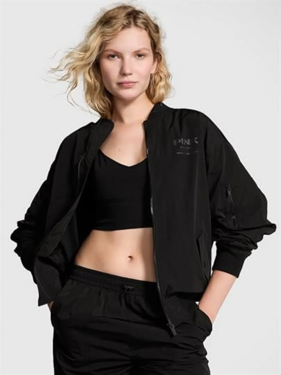 Paraşüt Saten Bomber Ceket