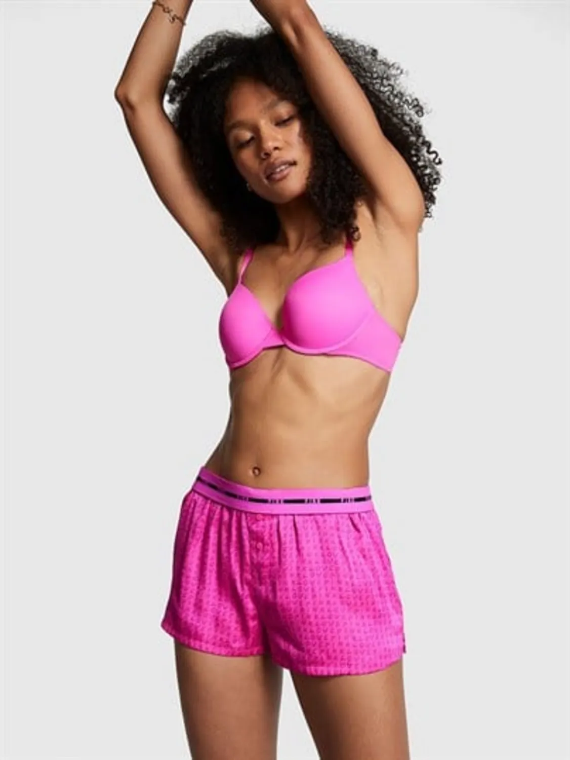 Saten Pijama Boxer