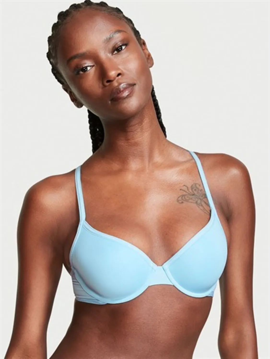 The T-Shirt Mini Logo Foldover Katlanabilir Demi Sütyen