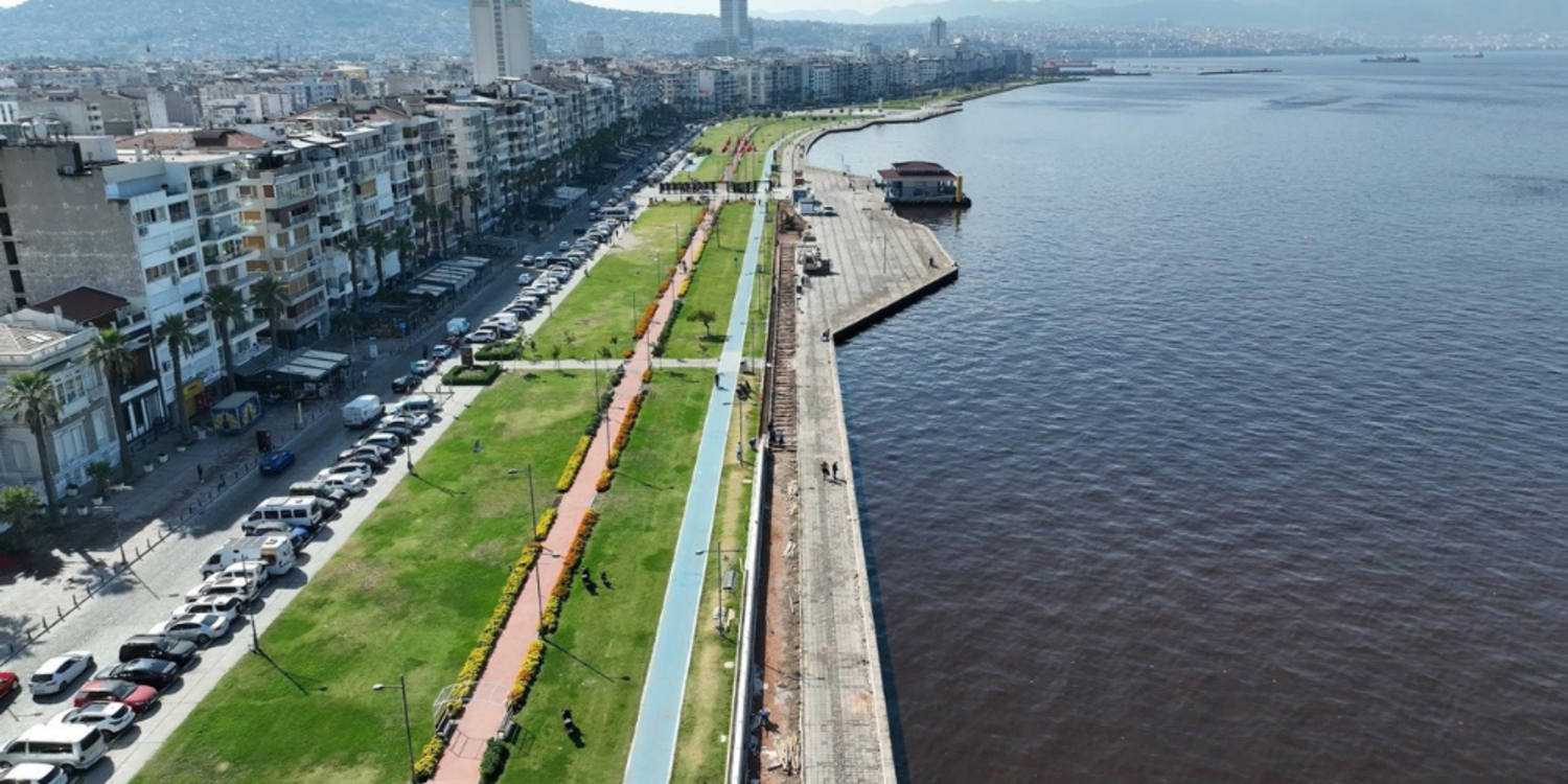 Kordon’da deniz taşkınlarını önlemek için yoğun tempo