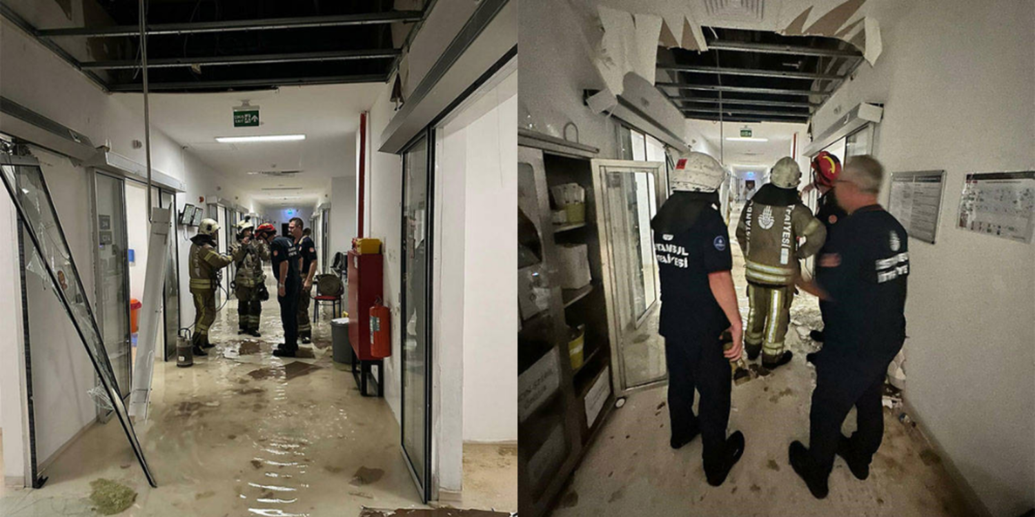 Hastanenin tavanı çöktü, bir bebek öldü