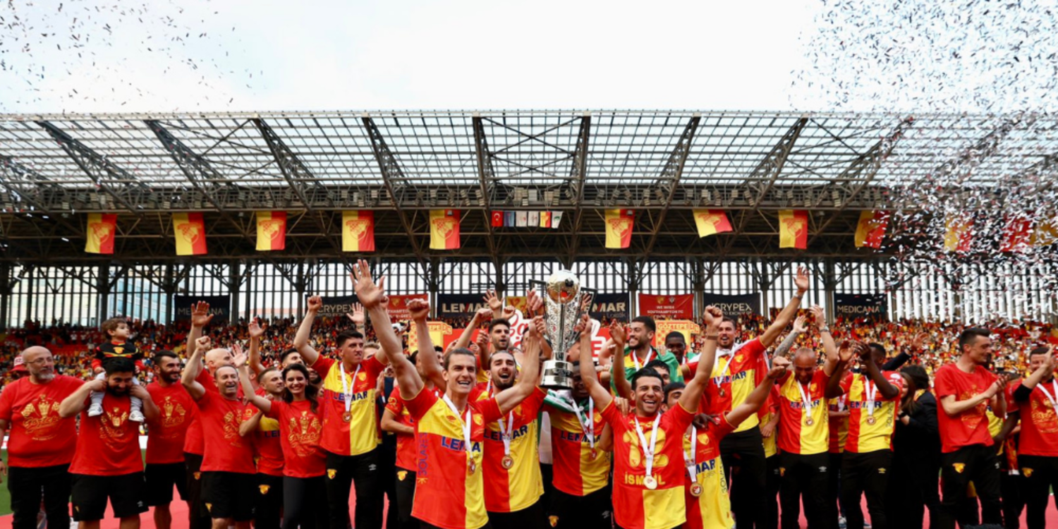 Göztepe şampiyonluk kupasını aldı