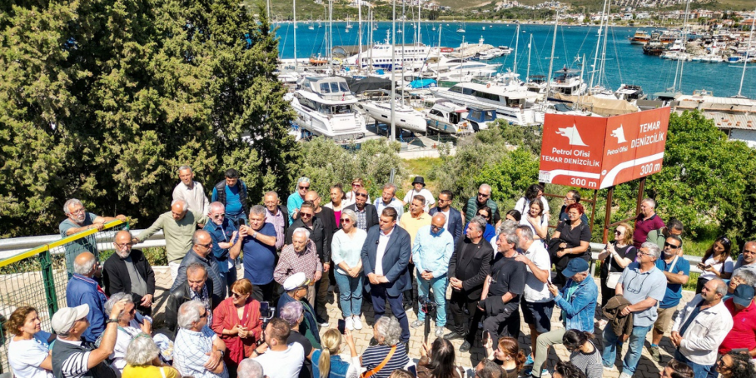 Sığacık’ta yat limanı protestosu