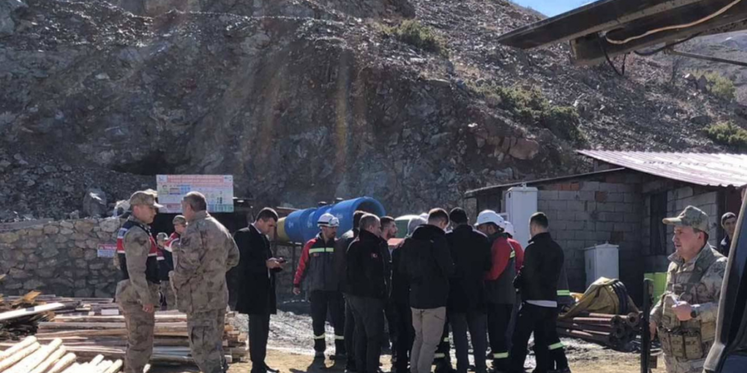 Elazığ'da maden ocağında göçük