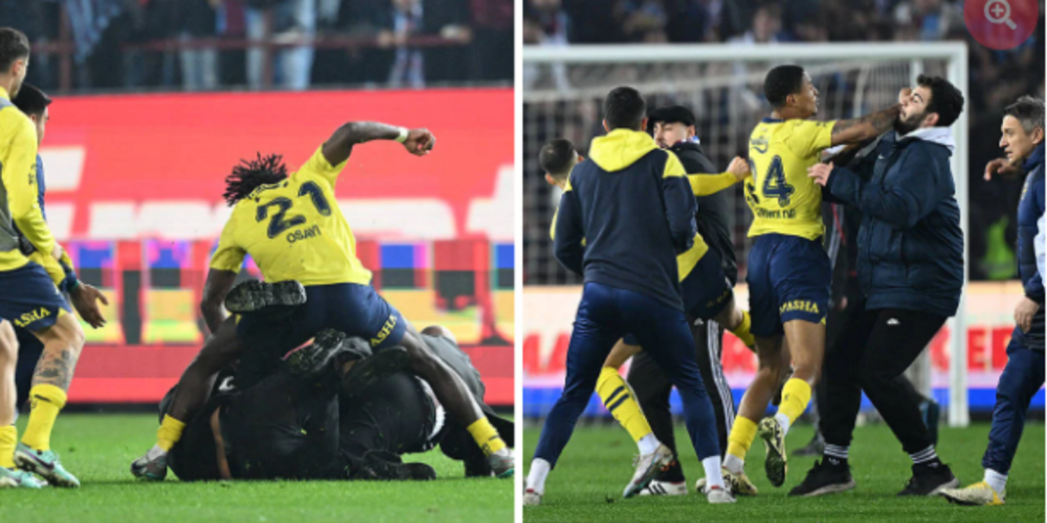 Bir grup taraftar Fenerbahçeli futbolculara saldırdı