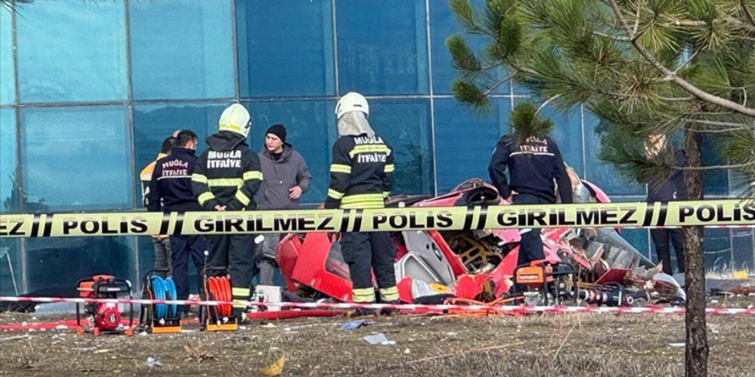 Muğla'da helikopter hastaneye çarpıp düştü: 4 ölü